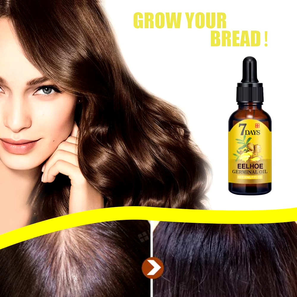 Ginger Hair Growth Oil Natural Essentail Anti-Hair Loss Treatment Hair Hydrating Growth Nutrient Solution Care Products